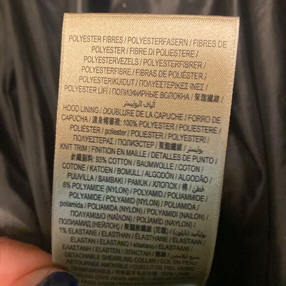 Size Small Black Burberry Limefield Hooded Belted Puffer Jacket - Picture 8 of 11